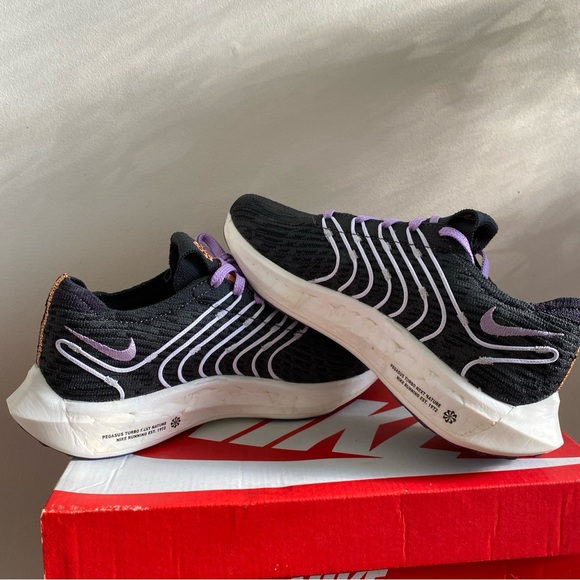 Nike Air Zoom Pegasus Turbo Next Nature Multicolor Black/Peach/Purple - Picture 2 of 8